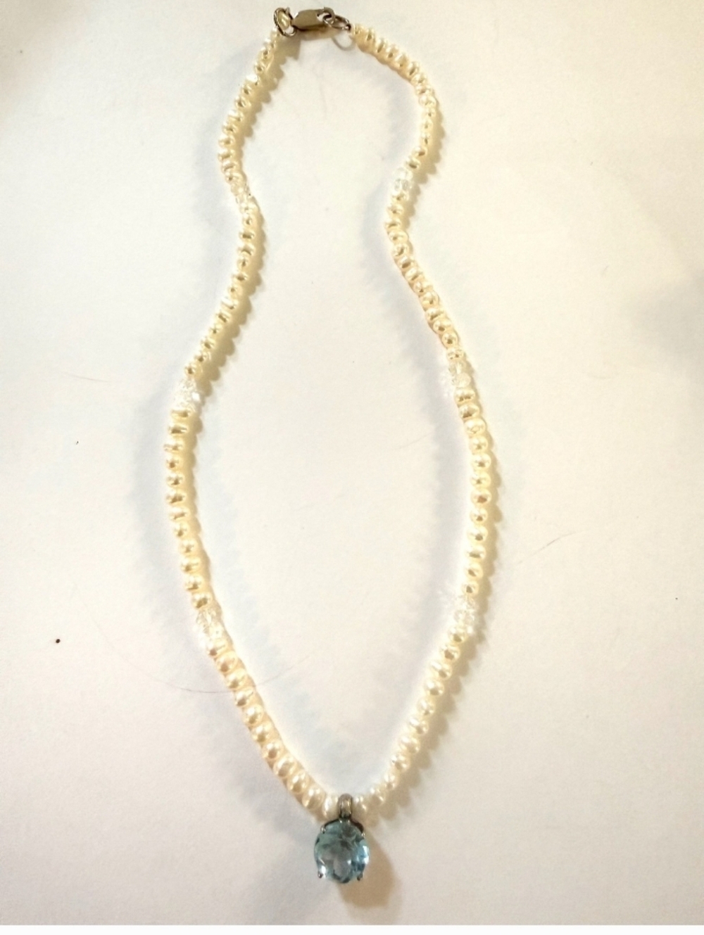 Janis Savitt Pearl & Topaz Necklace